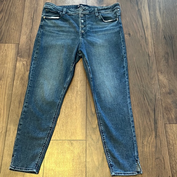 Gap hi rise button fly universal legging light wash 20/35r - Picture 2 of 7